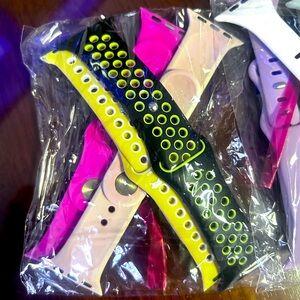 Lote 12 bands Stylish Multi-Color Silicone Watch Bands 38 mm